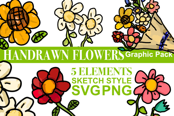 Download Handrawn Flowers for Spring - Flowers Collection