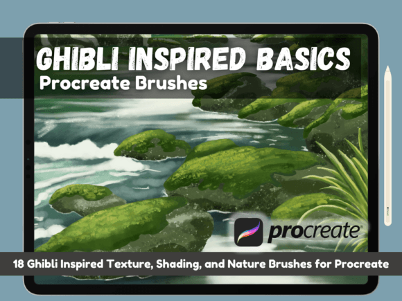 Download Ghibli-Inspired Basics Procreate Brushes - Ghibli Collection
