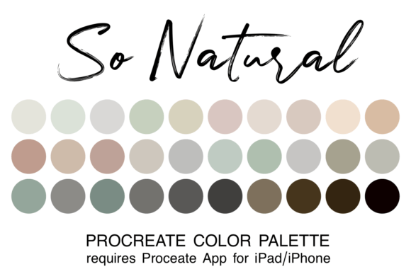 Download So Natural Procreate Color Palette - Procreate color palette Collection