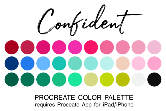 Download Confident Procreate Color Palette - Procreate color palette Collection