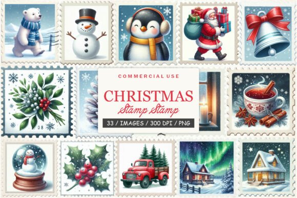 Download Winter Postage Stamp Christmas Stamp - Christmas stamp Collection