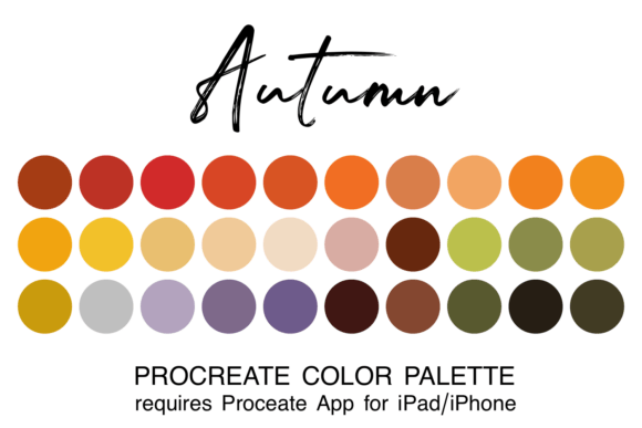 Download Autumn Procreate Color Palette - Procreate color palette Collection