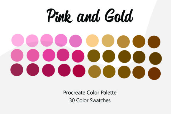 Download Pink and Gold Procreate Color Palette - Procreate color palette Collection