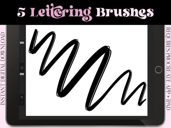Download 5 Lettering Brushes for Procreate - Brushes for procreate Collection