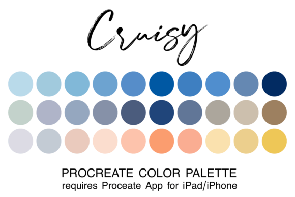 Download Cruisy Procreate Color Palette - Procreate color palette Collection