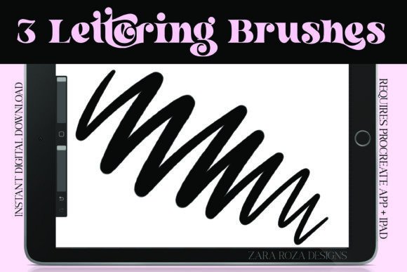 Download 3 Lettering Brushes for Procreate - Brushes for procreate Collection