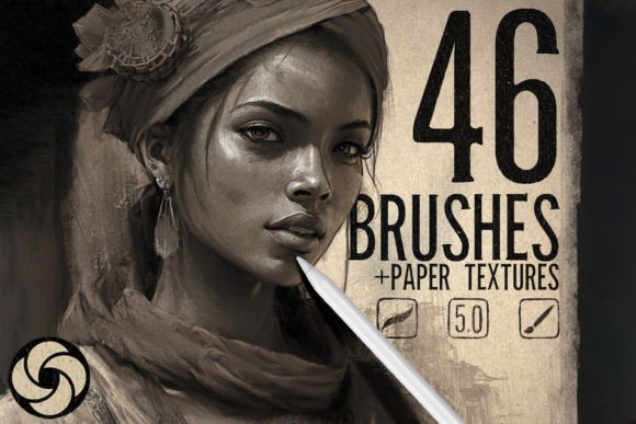 Download 46 Portrait Brushes for Procreate - Brushes for procreate Collection