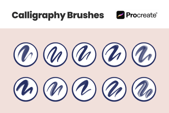 Download 10 Calligraphy Brushes for Procreate App - Procreate app Collection