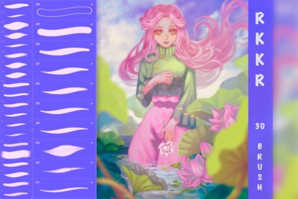 Download Anime Painting Brushes for Procreate - Brushes for procreate Collection