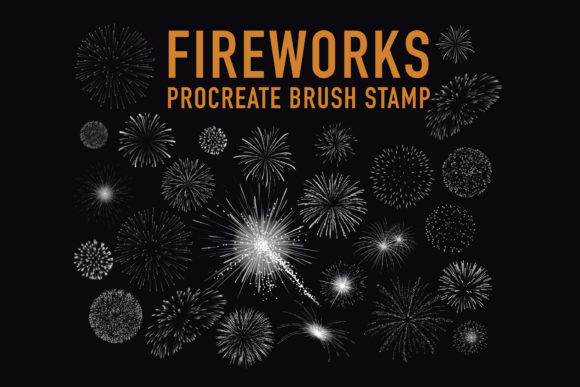 Download Fireworks Stamps Brushes for Procreate - Brushes for procreate Collection