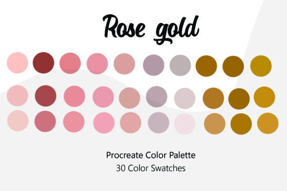 Download Rose Gold Procreate Color Palette - Procreate color palette Collection