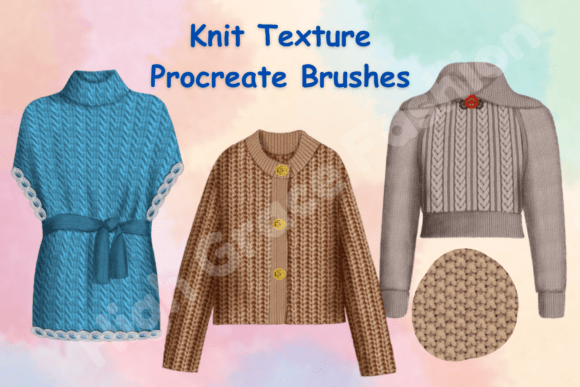 Download   Knit Textured Brushes for Procreate - Brushes for procreate Collection