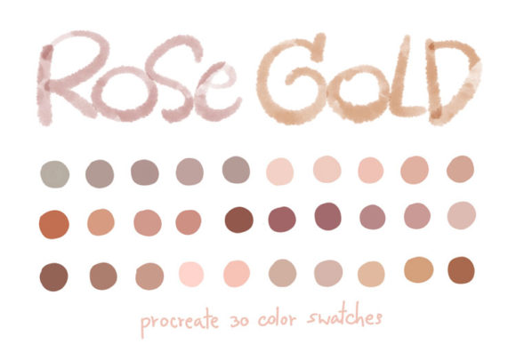 Download Rose Gold - Procreate Color Palettes - Procreate color palette Collection