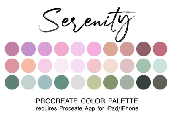 Download Serenity Procreate Color Palette - Procreate color palette Collection