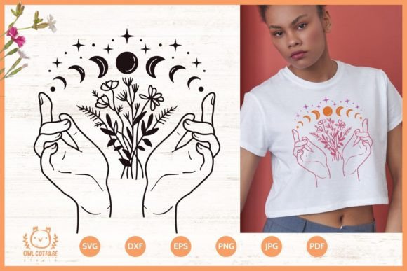 Download Wildflowers and Hands Tattoo Design SVG - Flowers Collection