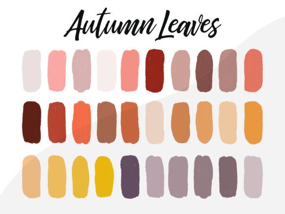 Download Autumn Leaves Procreate Color Palette - Procreate color palette Collection