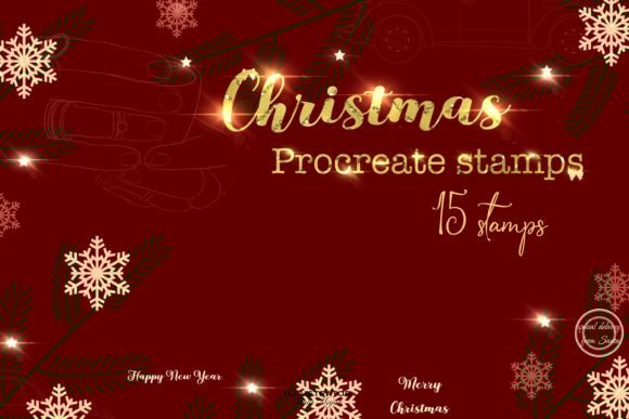 Download Procreate Christmas Stamps - Christmas stamp Collection