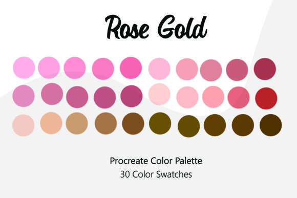Download Rose Gold Procreate Color Palette - Procreate color palette Collection