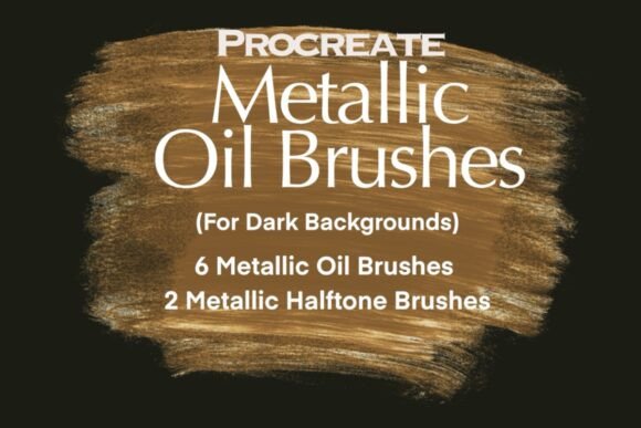 Download Metallic Oil Brushes for Procreate - Brushes for procreate Collection