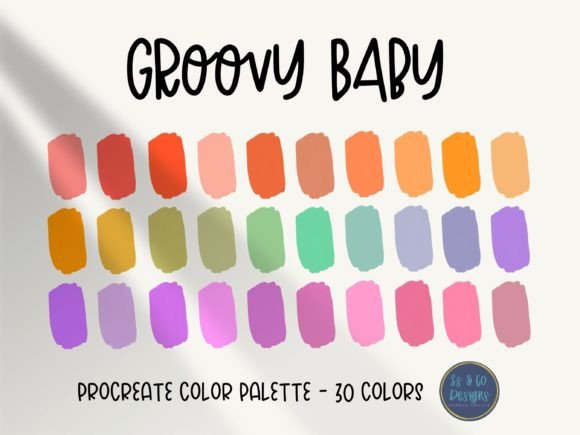Download Groovy Baby Procreate Color Palette - Procreate color palette Collection