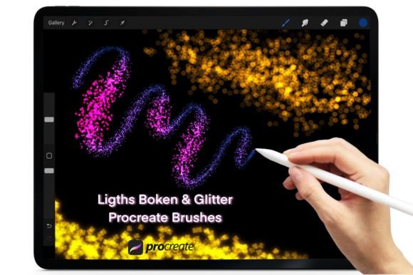 Download ✨Bokeh&amp;Glitter Brushes for Procreate - Brushes for procreate Collection